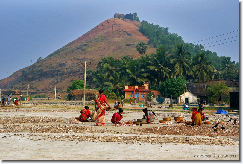 Korlai Fishing Village at the foothills of Castle Curlew